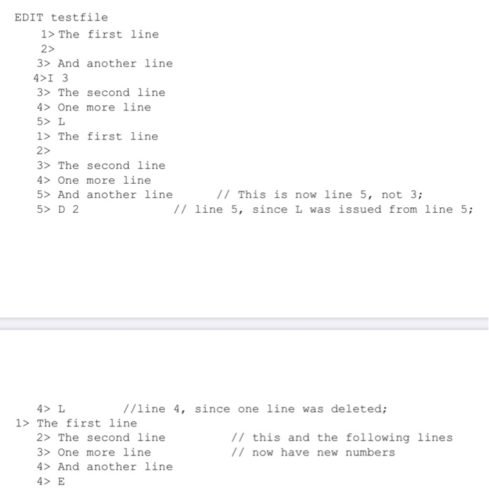 Solved In this project, you need to write a simple line | Chegg.com