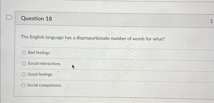 The English language has a disproportionate number of | Chegg.com