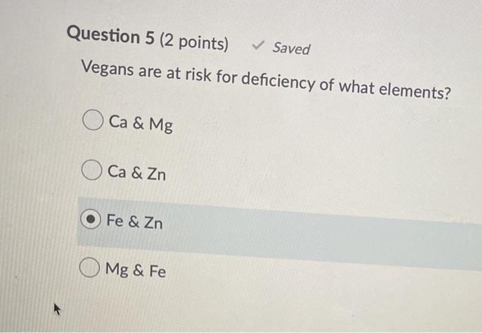 Solved Question 3 (2 points) Saved What molecule in smog is | Chegg.com