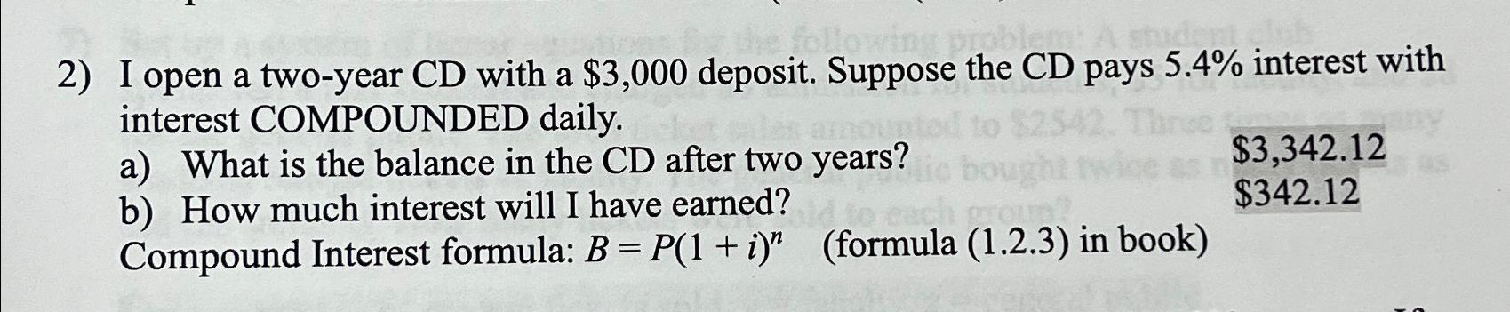 Solved Please show steps and solve with using the formula | Chegg.com