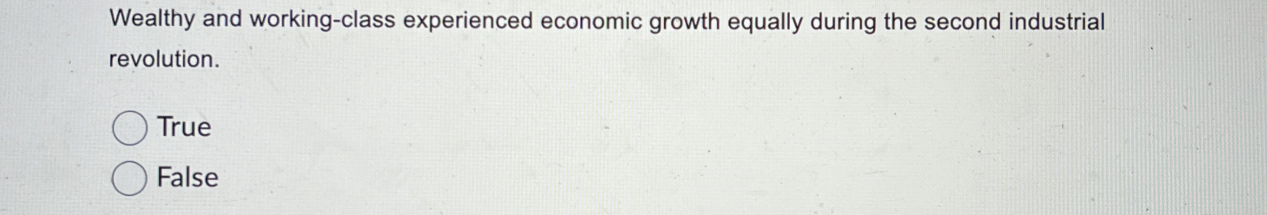 Solved Wealthy and working-class experienced economic growth | Chegg.com