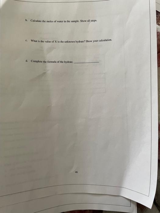 experiment 1 determination of the formula unit of a compound