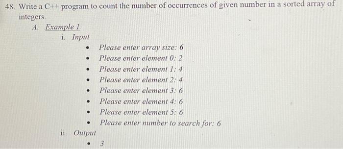 Solved 18. Write a C++ program to count the number of | Chegg.com