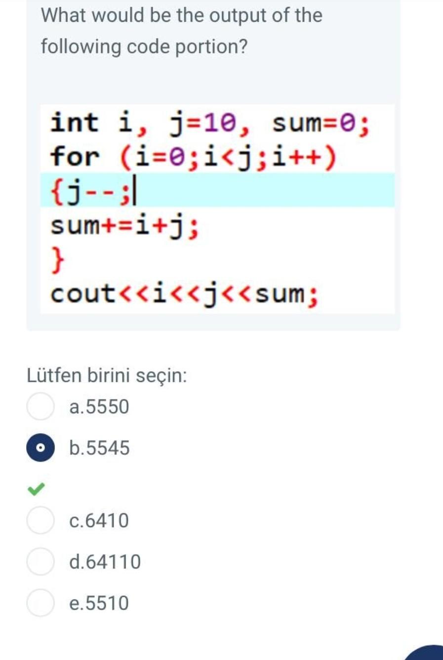 Solved What Would Be The Output Of The Following Code | Chegg.com