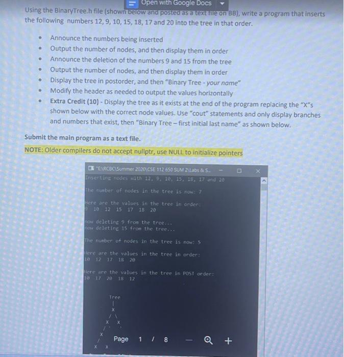 Solved please make sure that after running the program it | Chegg.com