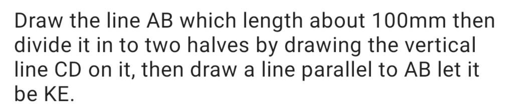 Solved Draw the line AB which length about 100mm then divide | Chegg.com