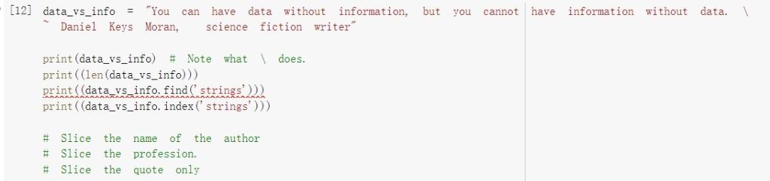 Solved but you cannot have [12] data_vs_info = “You can have | Chegg.com