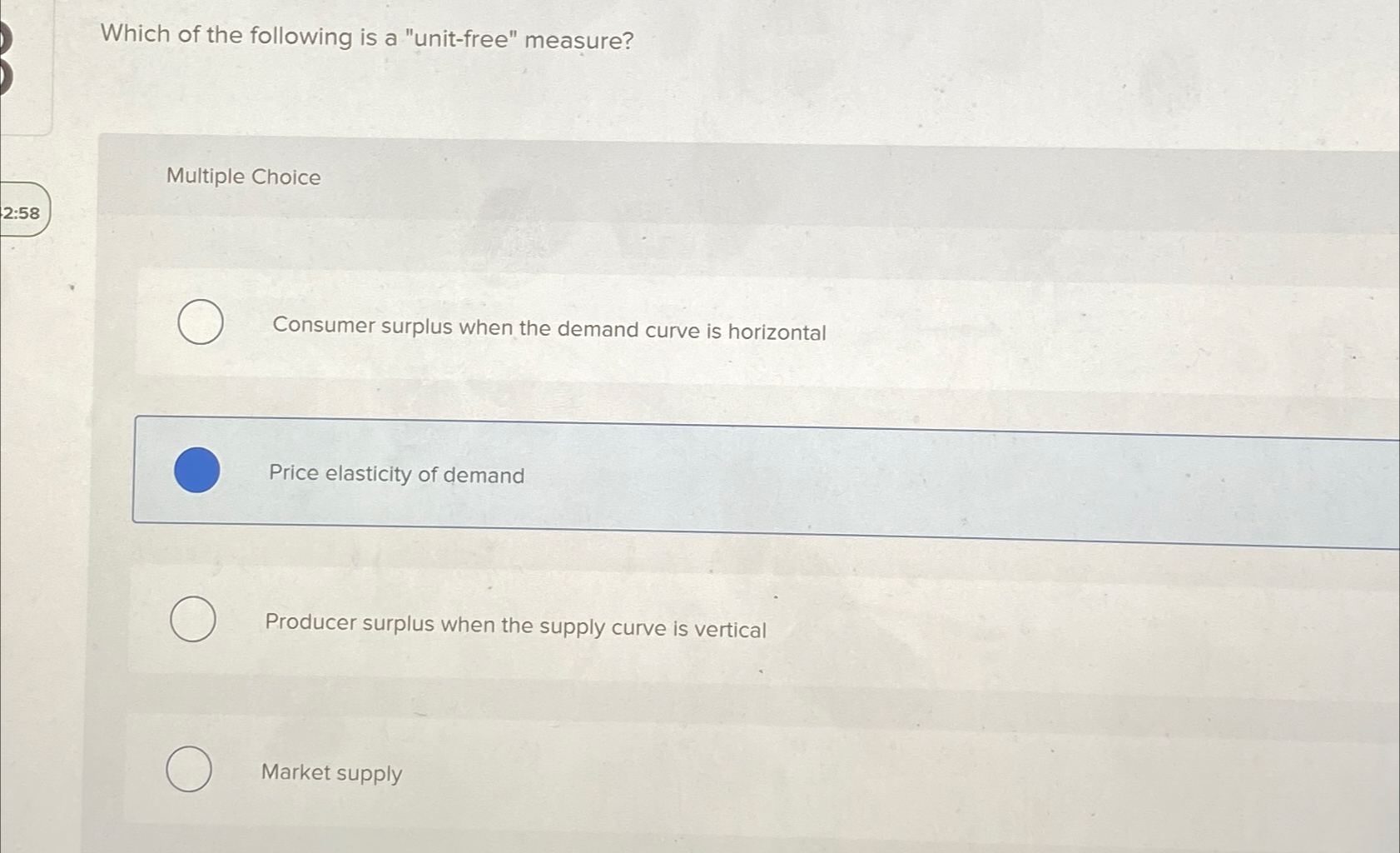 Solved Which of the following is a "unitfree"