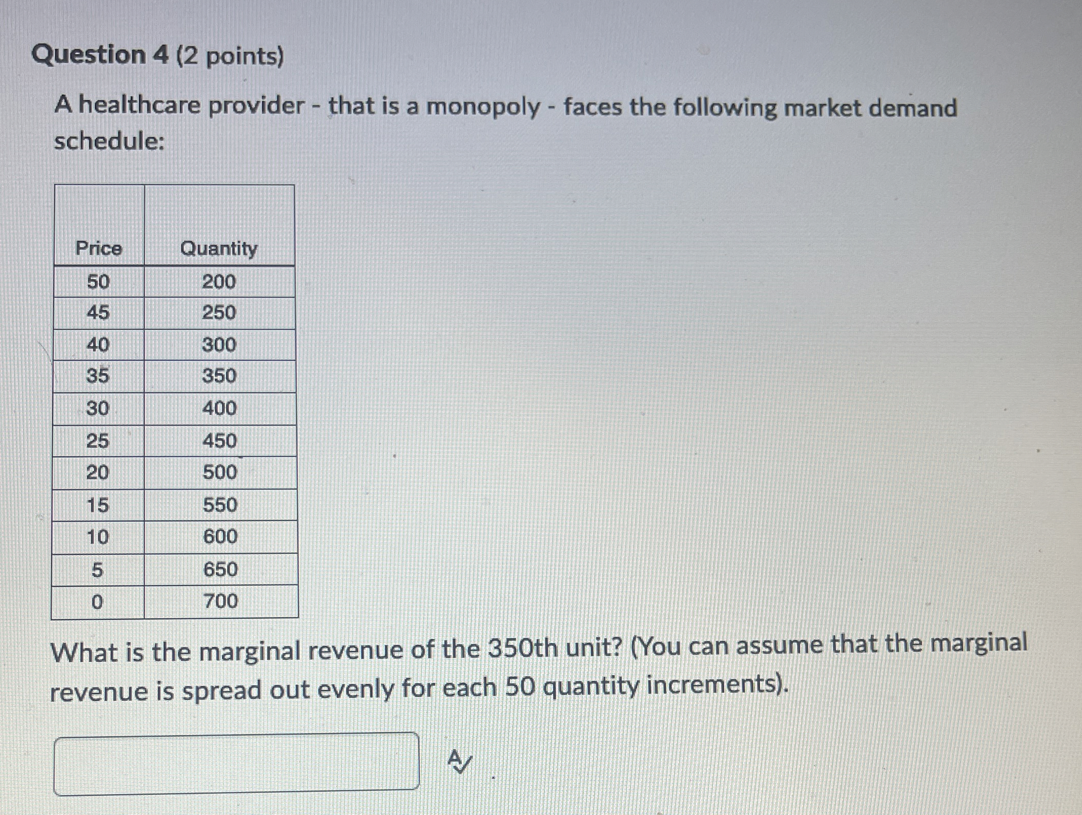 Solved Question 4 (2 ﻿points)A healthcare provider - ﻿that | Chegg.com