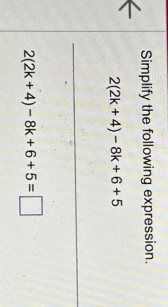 Solved Simplify the following | Chegg.com