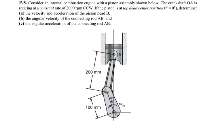 Solved Consider an internal combustion engine with a piston | Chegg.com