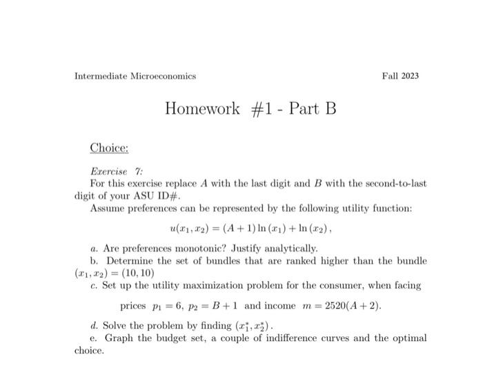 Solved A=6, B=5. Please Solve The Whole QuestionIntermediate | Chegg.com