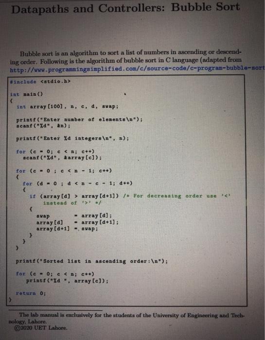 10.2.2 Bubble Sort