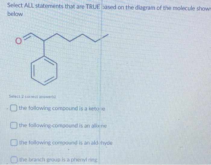 Solved Select ALL statements that are TRUE based on the | Chegg.com