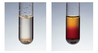 Solved: Iodine (I2) is only sparingly soluble in water (see left p ...