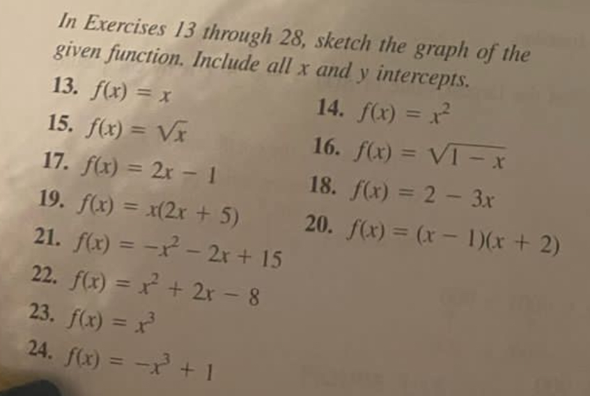 Solved In Exercises 13 ﻿through 28, ﻿sketch the graph of | Chegg.com