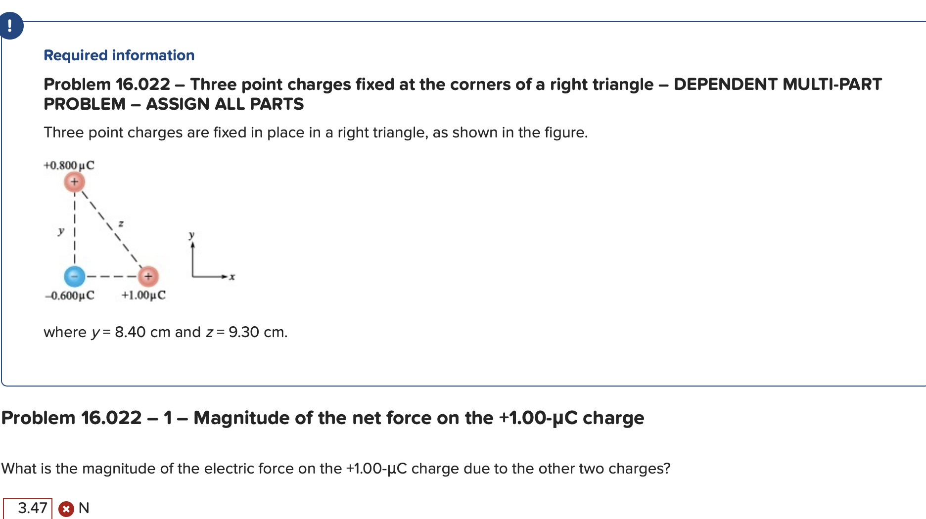 Solved Two point charges are separated by ﻿a distance r ﻿and | Chegg.com