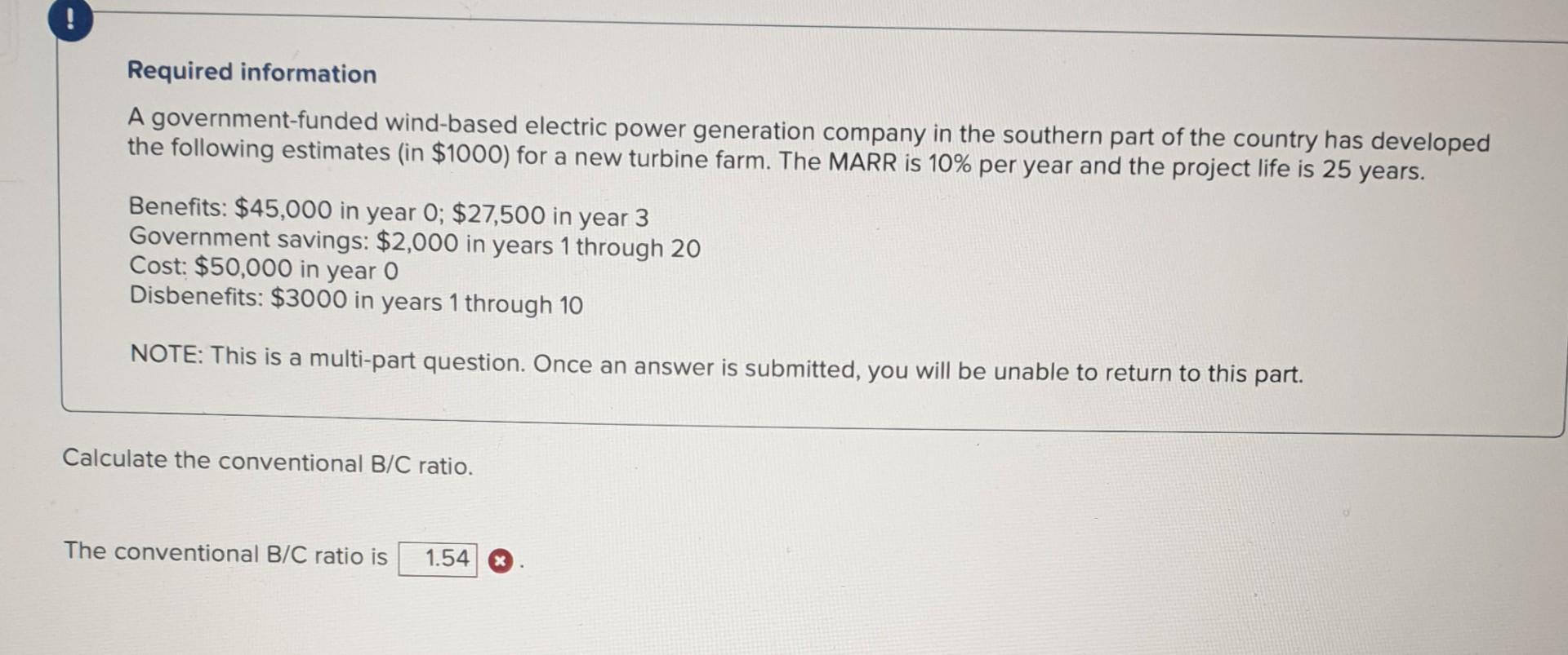 Solved Required Information A Government funded Wind based Chegg