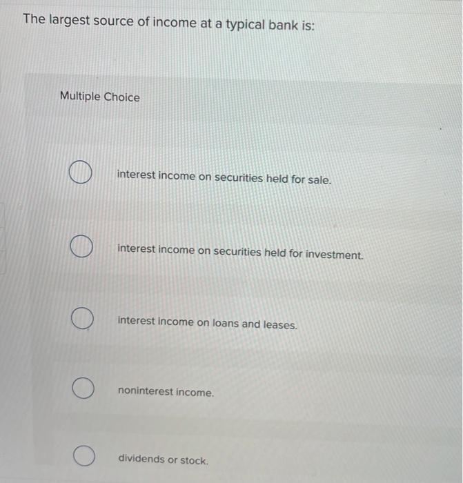 solved-the-largest-source-of-income-at-a-typical-bank-is-chegg