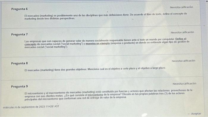 El mercadeo (marketing) es posiblemente una de las disciplinas que más definiciones tieno. De acuerdo al libro do fexto, defi