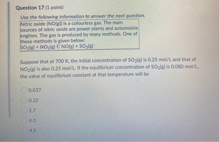 Solved Question 13 1 Point Consider The Gaseous System Chegg Com