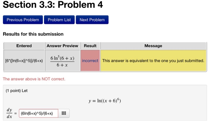 Solved Section 3.3: Problem 4 Previous Problem Problem List | Chegg.com