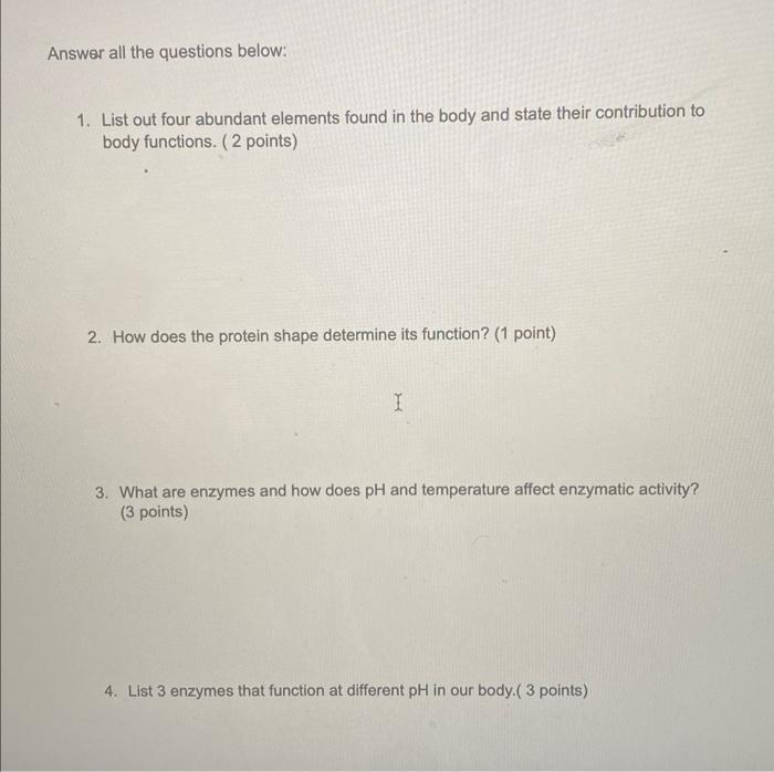 Solved OL Lab 2 Protein Denaturation Learning Objectives