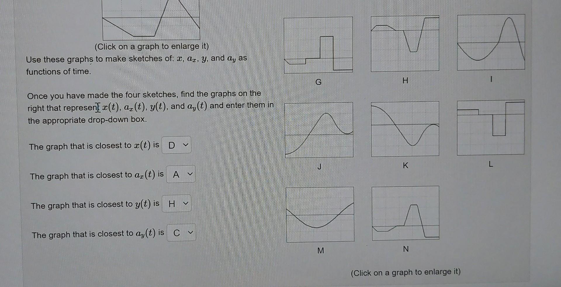 Solved The following are graphs of v, and v, as functions of | Chegg.com