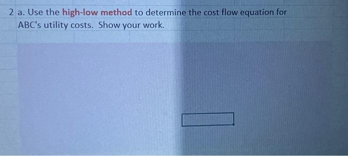 Solved The local utility company charges ABC Company at a | Chegg.com
