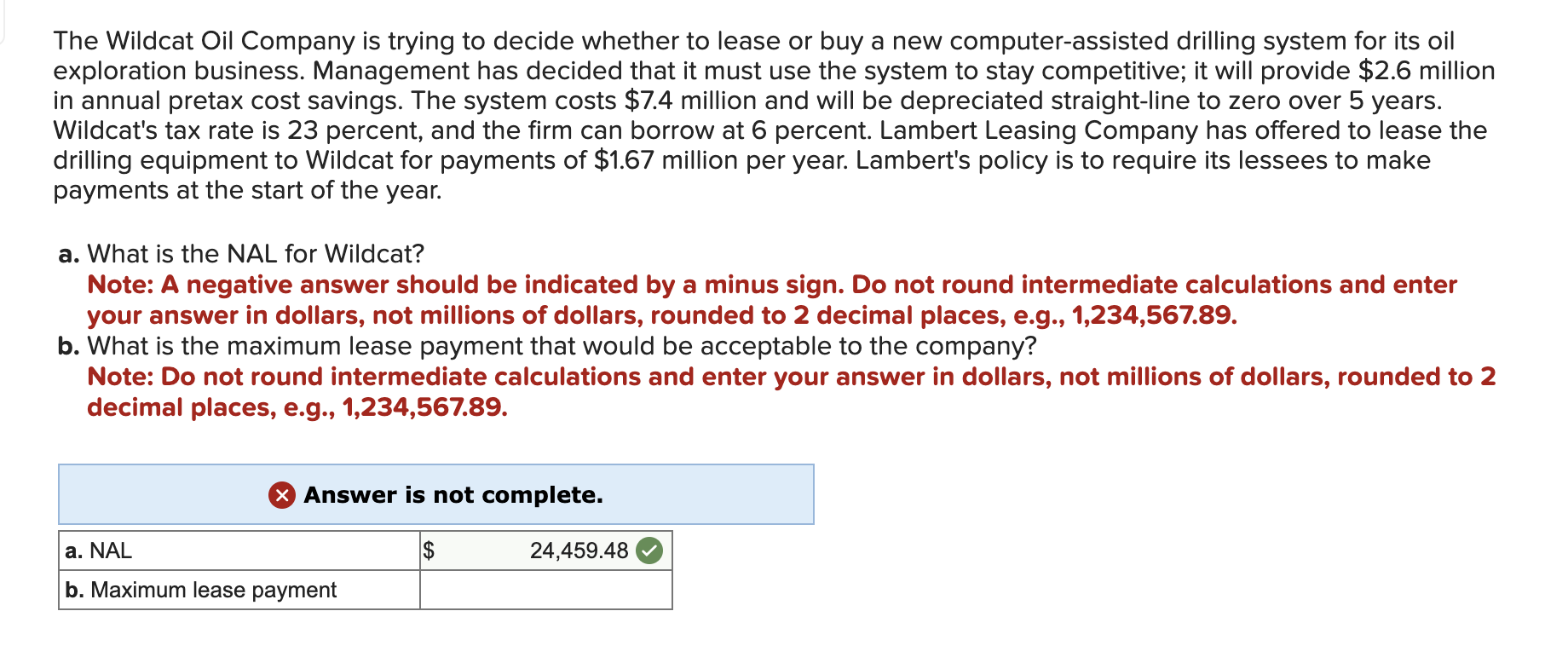 Solved The Wildcat Oil Company Is Trying To Decide Whether Chegg Com