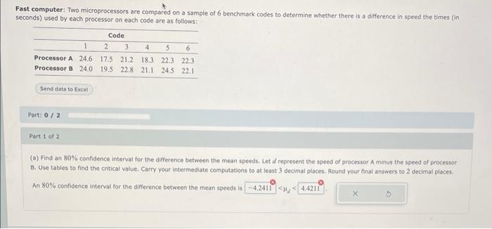 Solved Fast computer: Two microprocessors are compared on a | Chegg.com
