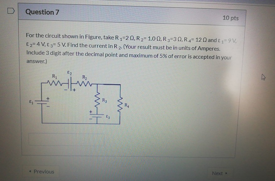Solved Question 7 10 pts For the circuit shown in Figure, | Chegg.com