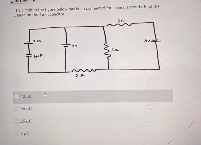 Solved ten The circuit in the figure below has been | Chegg.com