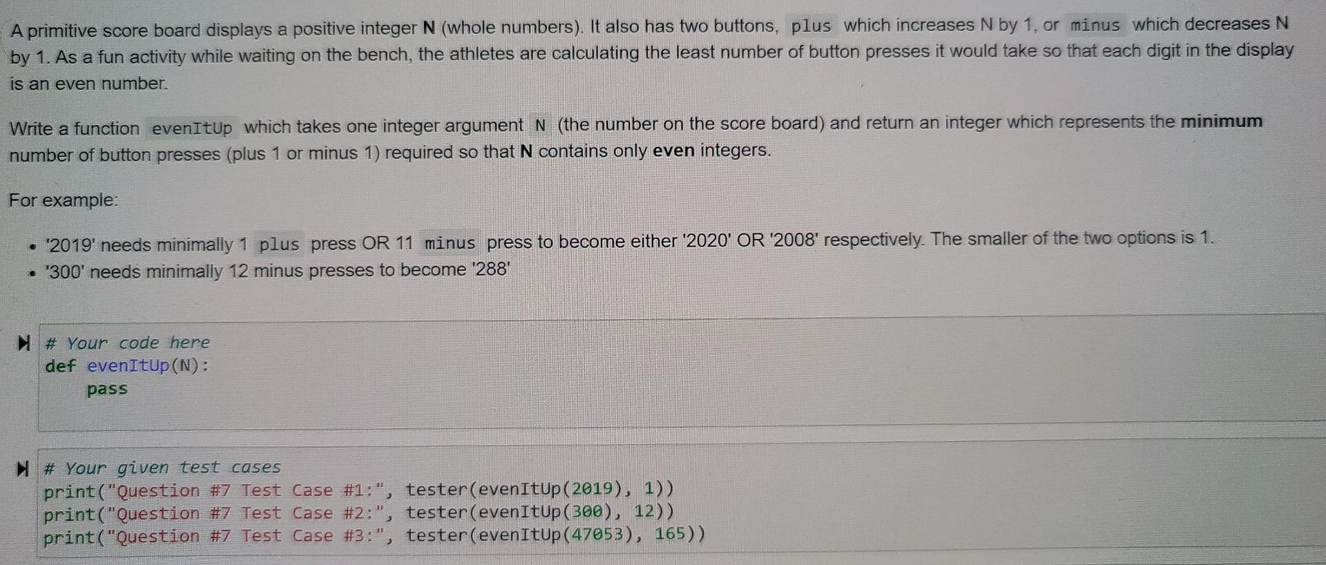Solved A primitive score board displays a positive integer N | Chegg.com