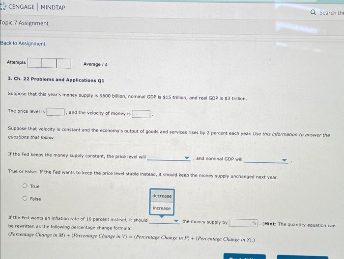 Solved 3. Ch. 22 Problems and Applications Q1 Suppose that | Chegg.com