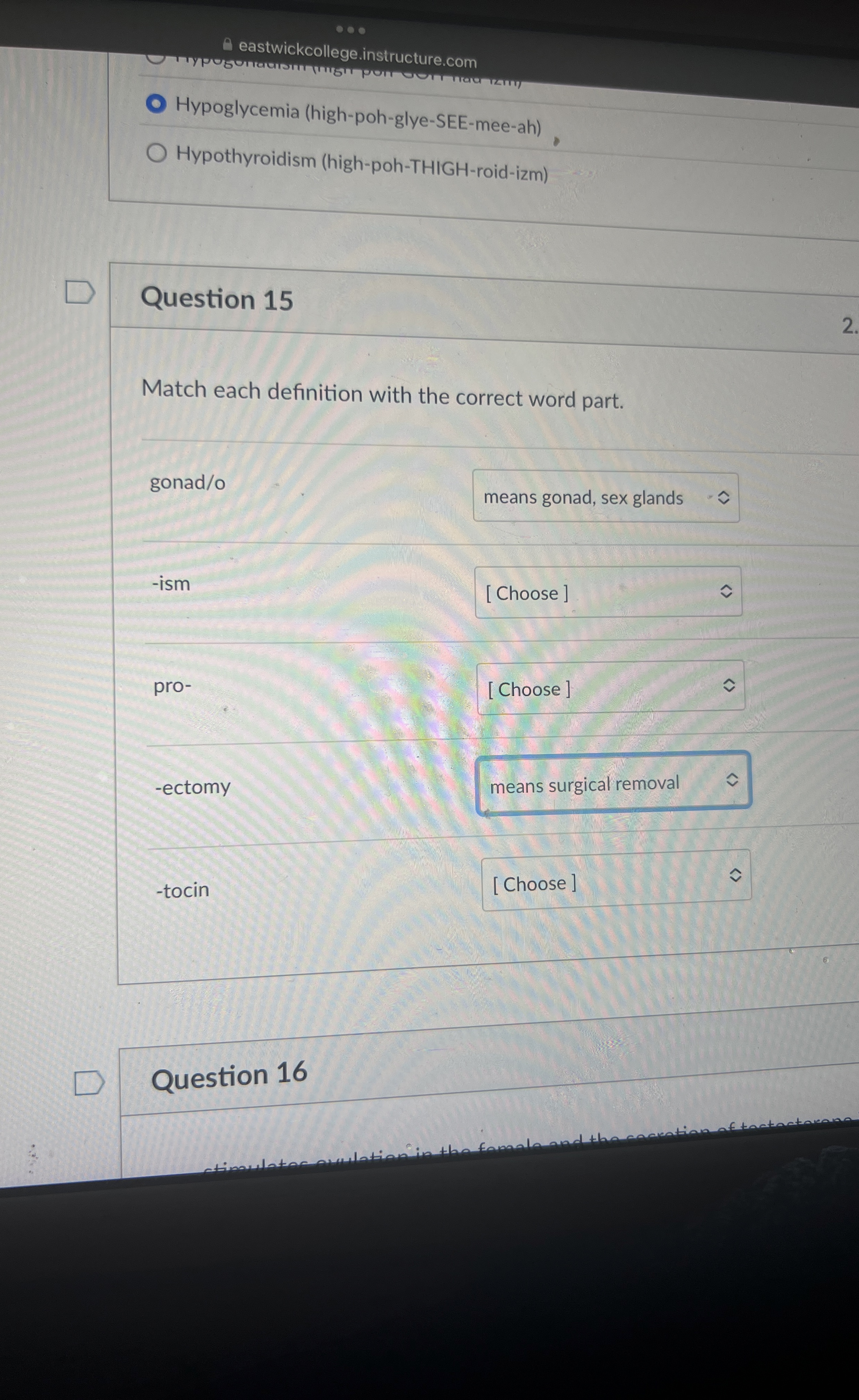 Solved Question 15Match each definition with the correct | Chegg.com