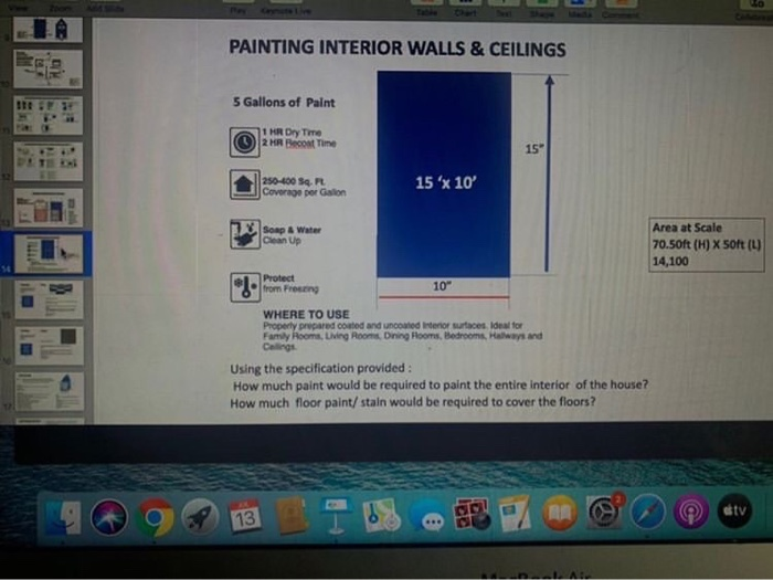PAINTING INTERIOR WALLS & CEILINGS 5 Gallons of Paint