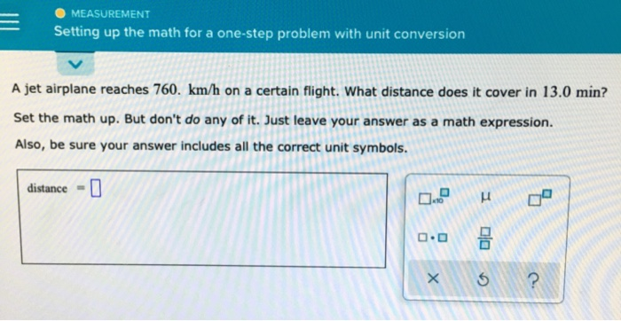 One Step Unit Conversion Problems Solved MEASUREMENT Setting up the math for a one-step | Chegg.com