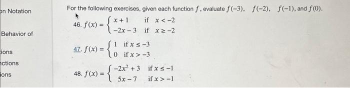 Solved For The Following Exercises, Given Each Function F, | Chegg.com