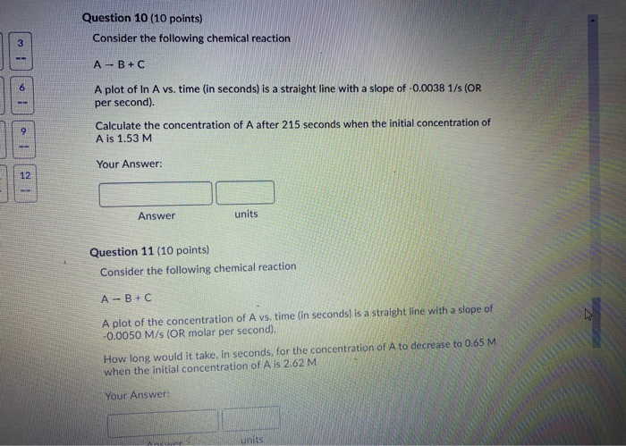 Solved Question 10 (10 points) Consider the following | Chegg.com