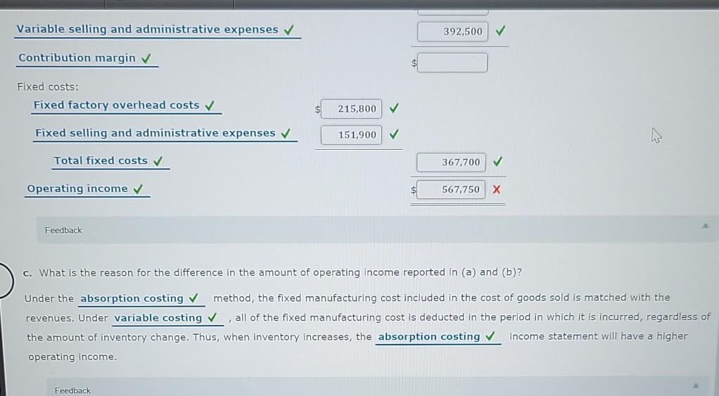 Solved Income Statements under Absorption Costing and | Chegg.com