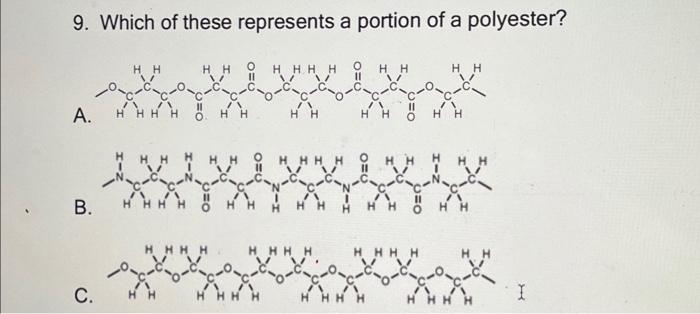 Solved 9. Which of these represents a portion of a | Chegg.com