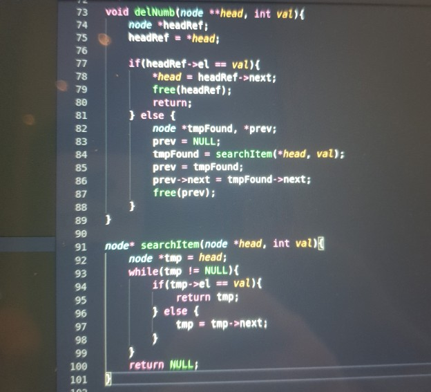 Solved Trying to delete a node with a specific value in a | Chegg.com