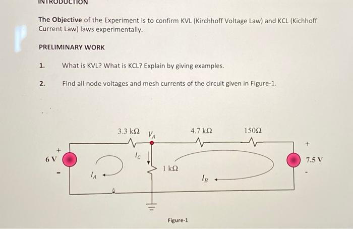 kvl experiment viva questions