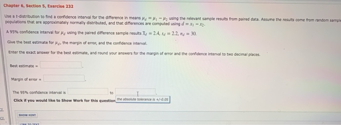 Solved Chapter 6, Section 5, Exercise 232 Use A | Chegg.com