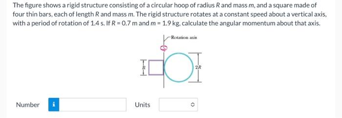 The figure shows a rigid structure consisting of a | Chegg.com