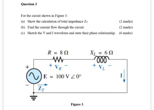 Solved Question 3 For the circuit shown in Figure 3: (a) | Chegg.com