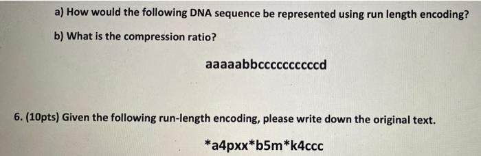 a) How would the following DNA sequence be | Chegg.com