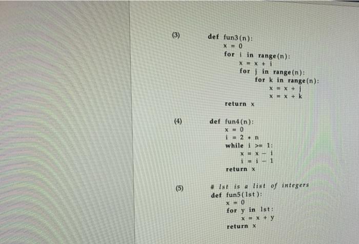 Solved For each of the following functions, do the | Chegg.com