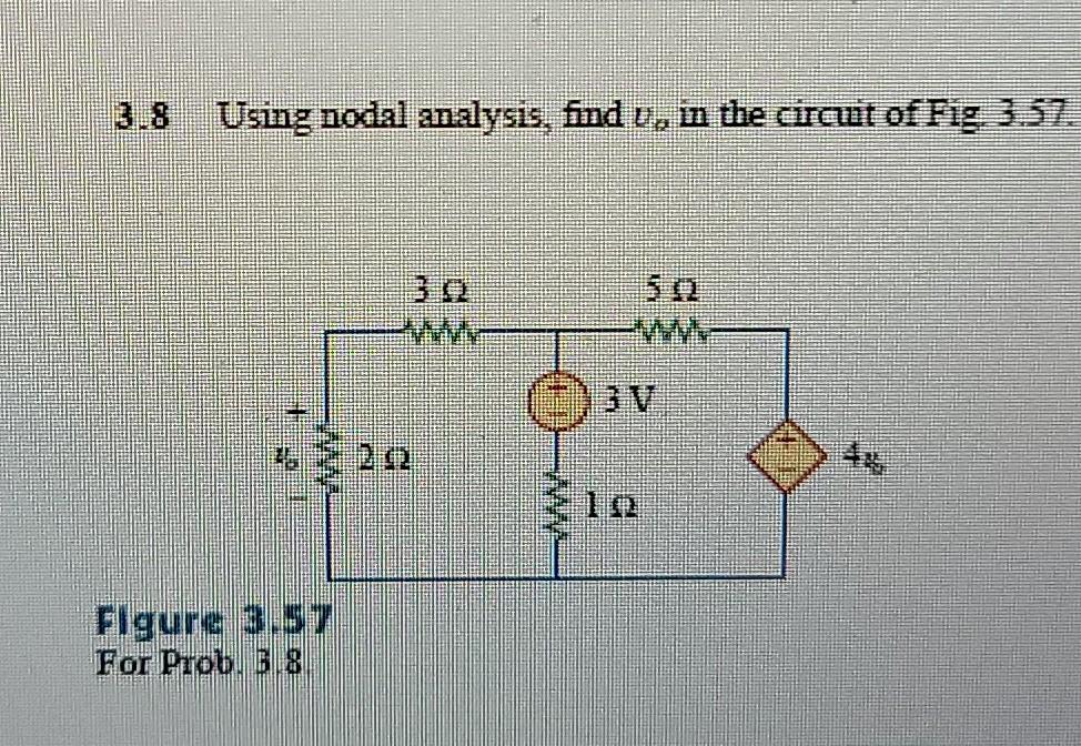 Solved use nodal analysis to find the solution please use | Chegg.com